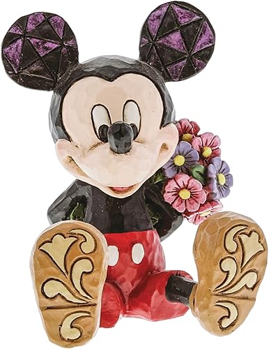 Miniatura 3 de Disney Traditions por Jim Shore Mini Mickey Mouse Pose de personalidad figura de resina y piedra, 7 cm