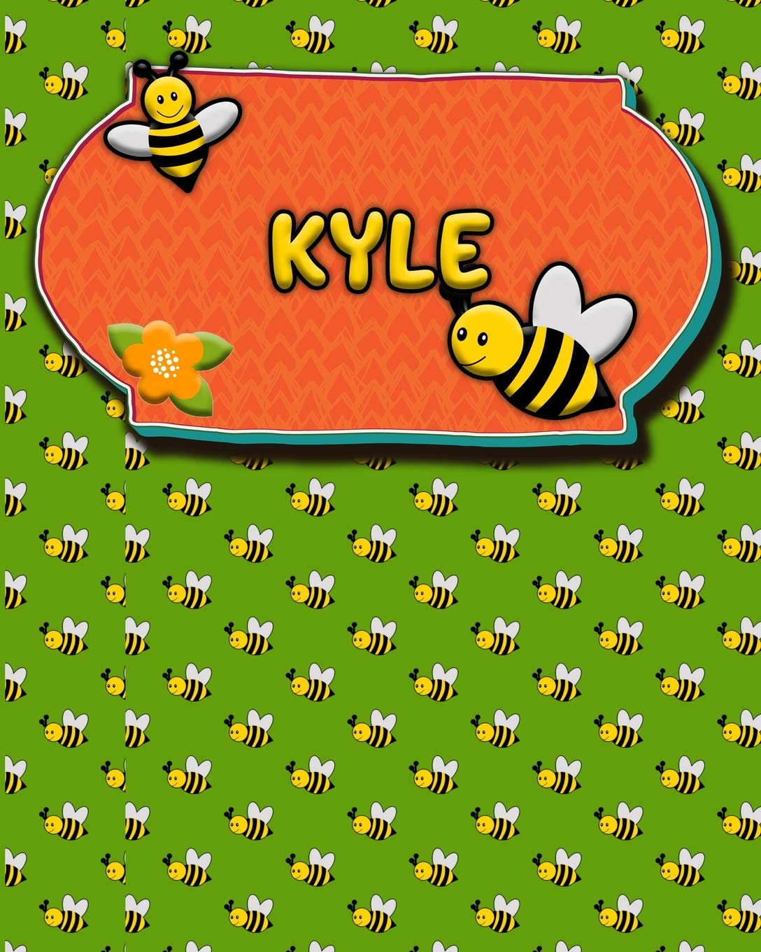 Handwriting Practice 120 Page Honey Bee Book Kyle: Primary Grades Handwriting Book K-2