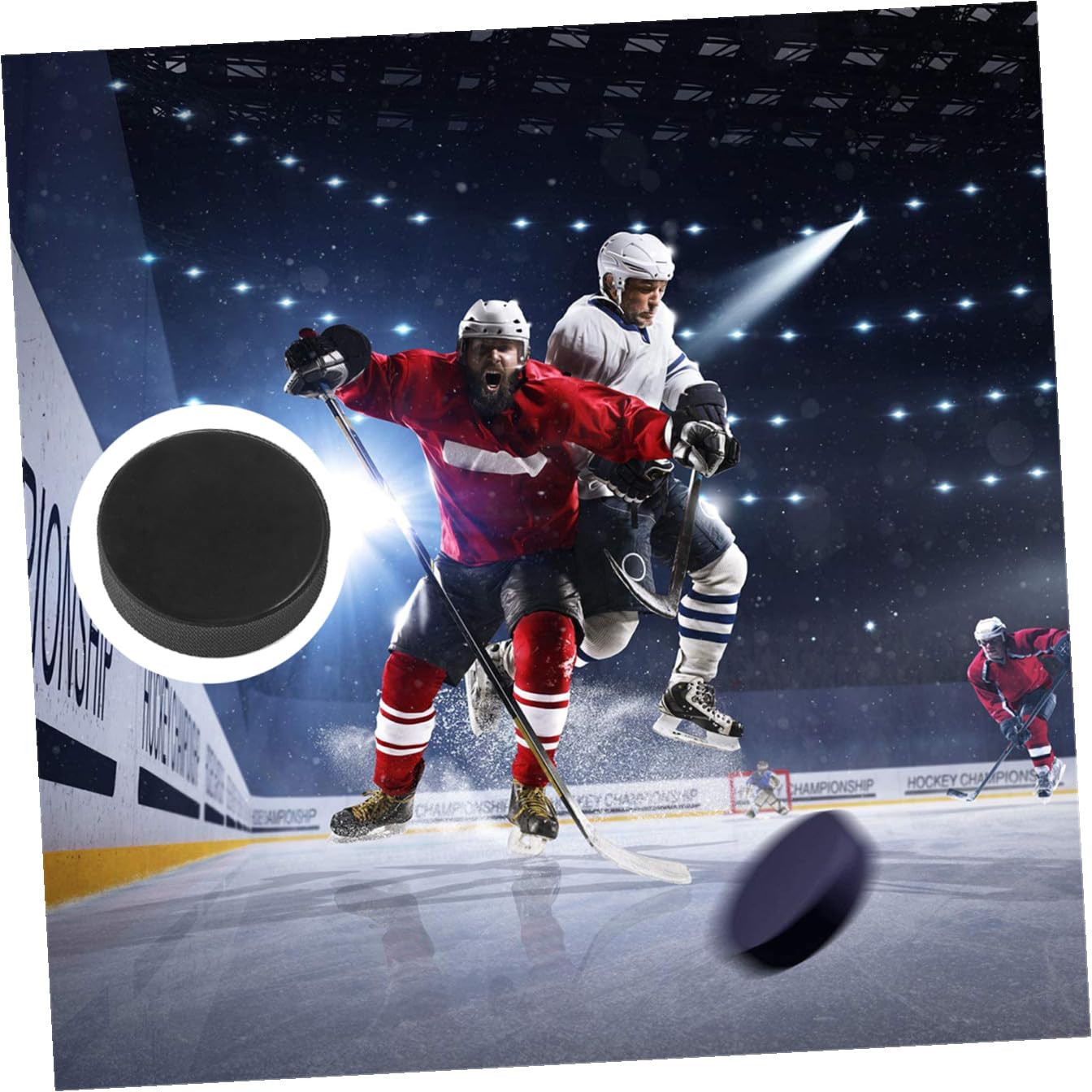 UKCOCO Rondelles De Hockey Noir Matériel pour Entraînement pour Adultes