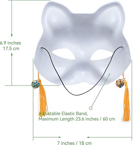 Miniatura 8 de 3 piezas de Kitsune Inu Boku zorro gato lindo cosplay media máscara de Navidad