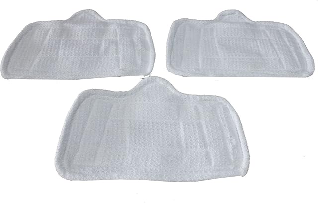 LTWHOME Microfibre Steam Mop Pads Suitable For Home-Tek Deluxe HT824, HT855, HT829 and HT859 (Pack of 3)