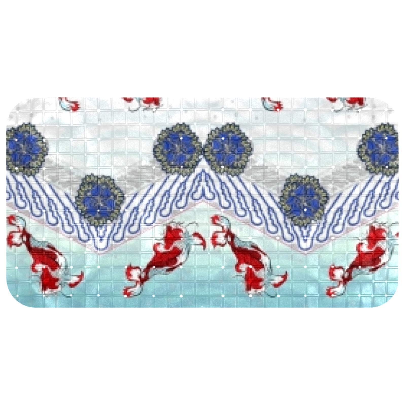Tapis de bain pour douche Bennigiry 37,5 x 68,5 cm antidérapant rectangulaire pour baignoire