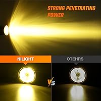 Vista 6 de Conjunto de luces antiniebla Nilight Compatible con Nissan Maxima 2000 2001 Sentra 2002 2003 y Frontier 2004 Xterra Lámparas de lente ámbar