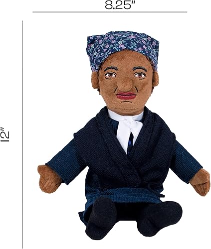 Miniatura 3 de The Unemployed Philosophers Guild Harriet Tubman Little Thinker - Muñeca de peluche suave de 12 pulgadas