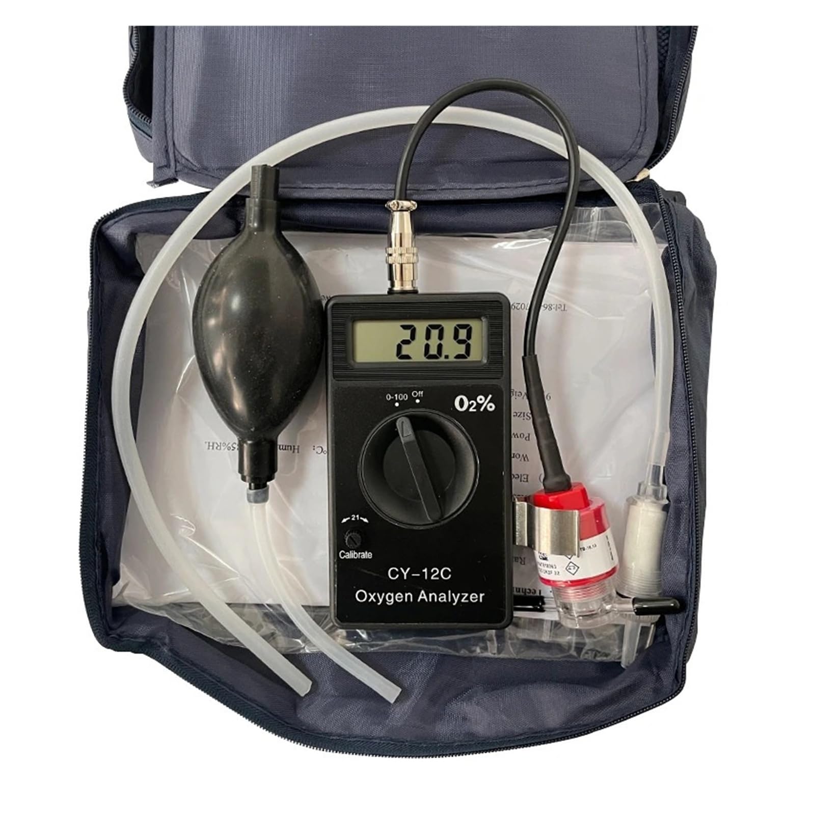 Detector portátil de nitrógeno con Pantalla LCD, analizador Industrial de Gas N2 for envases de Alimentos. Monitoreo rápido