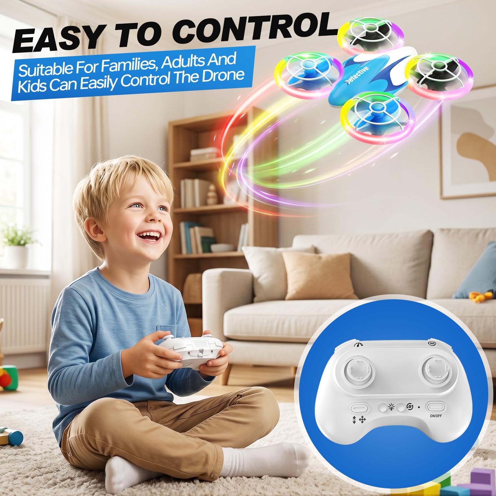 Mini Drohne für Kinder Spielzeug ab 6 7 8 9 10+ Jahre Jungen, RC Flugzeug Spielzeug Quadrocopter Drone für Kinder und Anfänger mit 3 Akkus, für 3D-Flips, einfach zu fliegen, Flying Toys for Boys Girls
