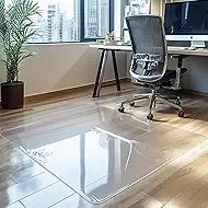 Chair Mat for Hardwood Floor, 1/5" Thick 48x36 inches Floor Mat Protector for Office Chair, Clear Thicken Pattern Rectangle Floors Protector
