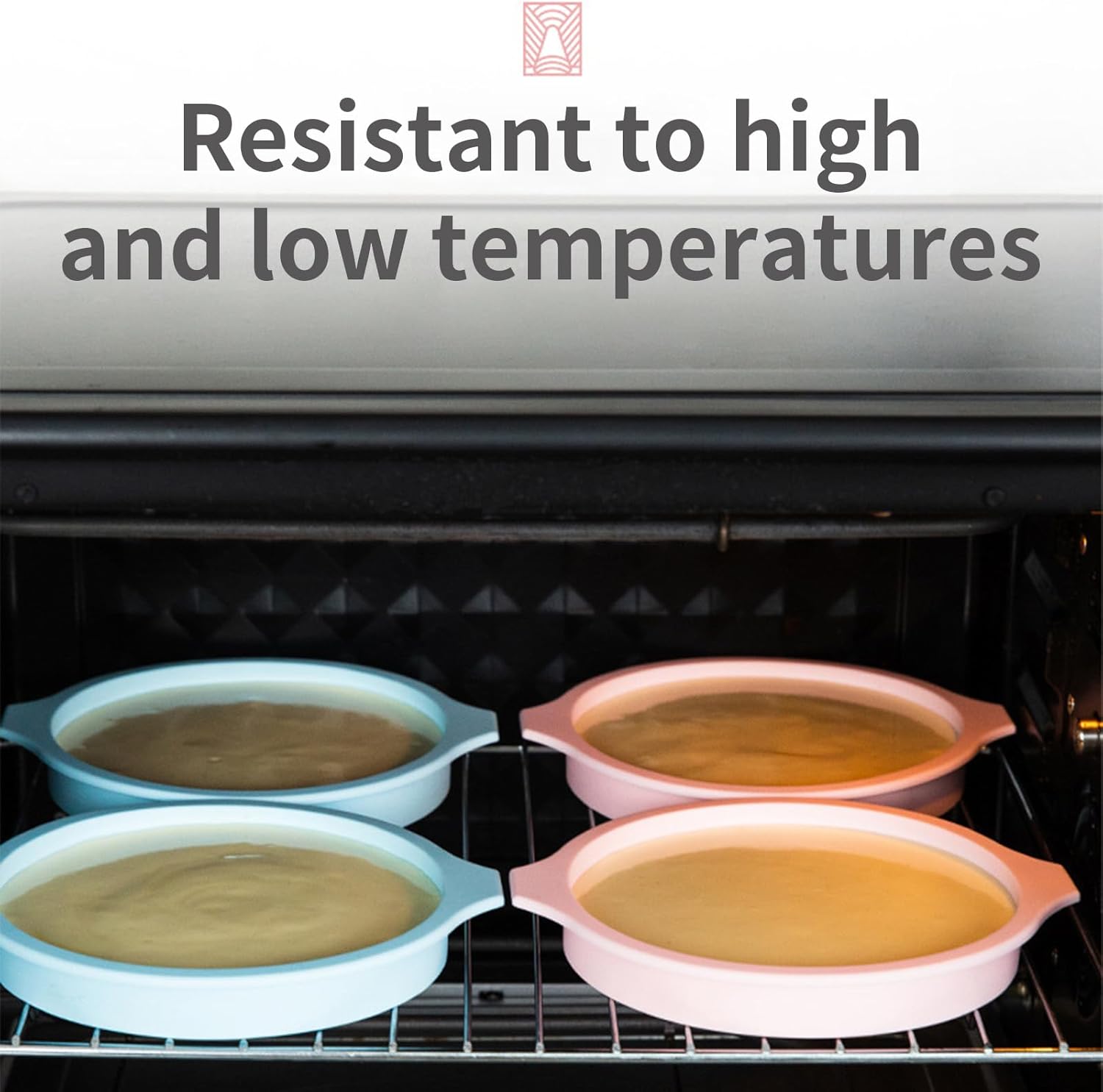 FROMCEO(フロムセオ) エレガントなシリコンケーキ型 ノンスティックシリコンベーキング型 4個セット ラウンドケーキやクリエイ