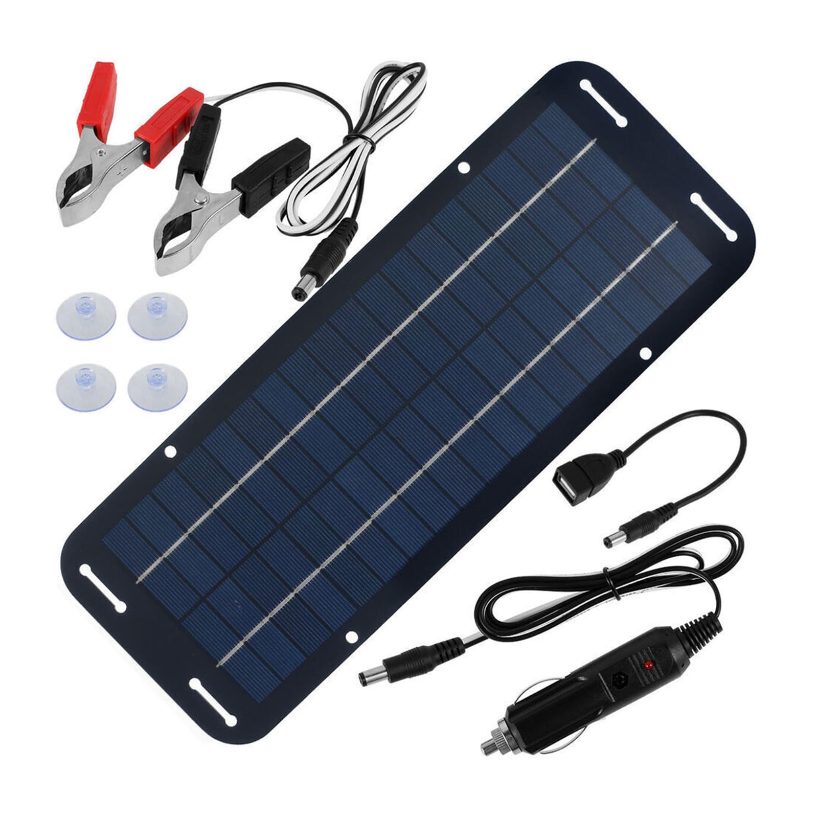 Tfaoys Multicolor 12V Solar Panel Set Light Weight Portable Solar Trickle Charging High Efficiency Car Battery Charging Device Panel Set