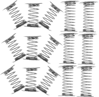 Cabilock 18pcs Toy Base Car Dashboard Ornament Wobble Shake Head Doll Spring Base Bobble Heads for Toy Spring Replacement DIY Craft Bobbleheads Figures Doll Making Silver 4cm 3cm