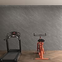 Vista 5 de Papel tapiz de hormigón gris sintético 3D de 16 x 354 pulgadas, despegar y pegar, papel de contacto de hormigón gris grueso con textura mate