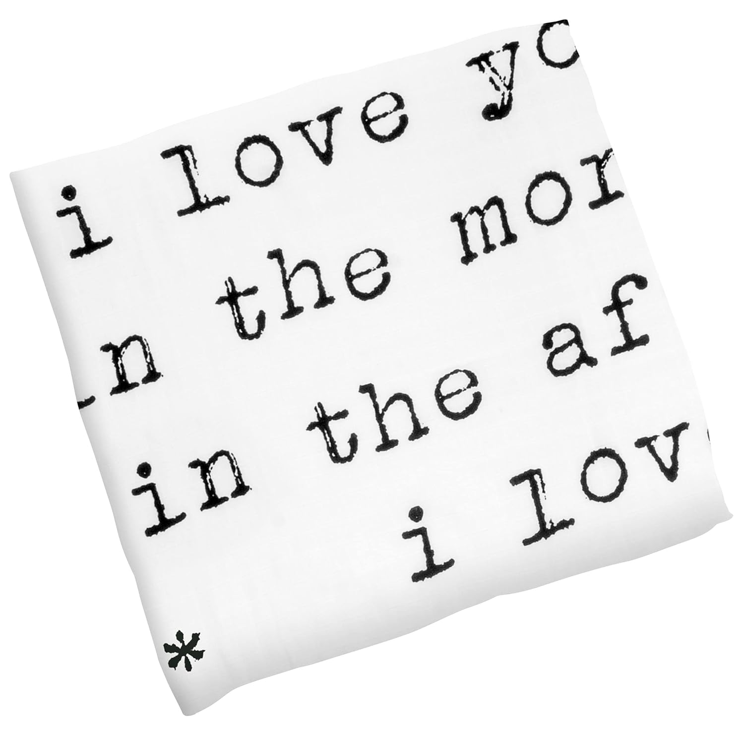 Stephen Joseph, Muslin Swaddle Blanket for Baby Girls and Boys, Newborn Receiving Blanket for Swaddling, 100% Cotton Baby Swaddle Wrap, Receiving Swaddle Wrap, 47 x 47 inches, Love You