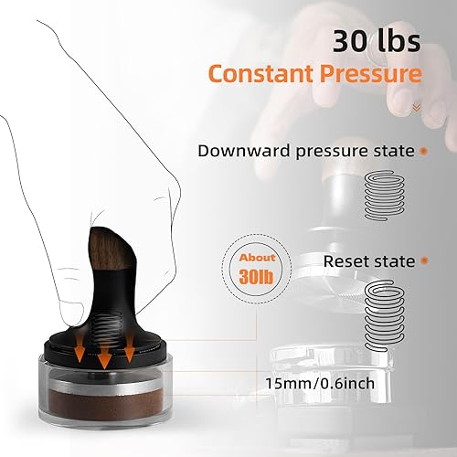 Miniatura 3 de Portafiltros de madera para manipulación de espresso de 2.087 in