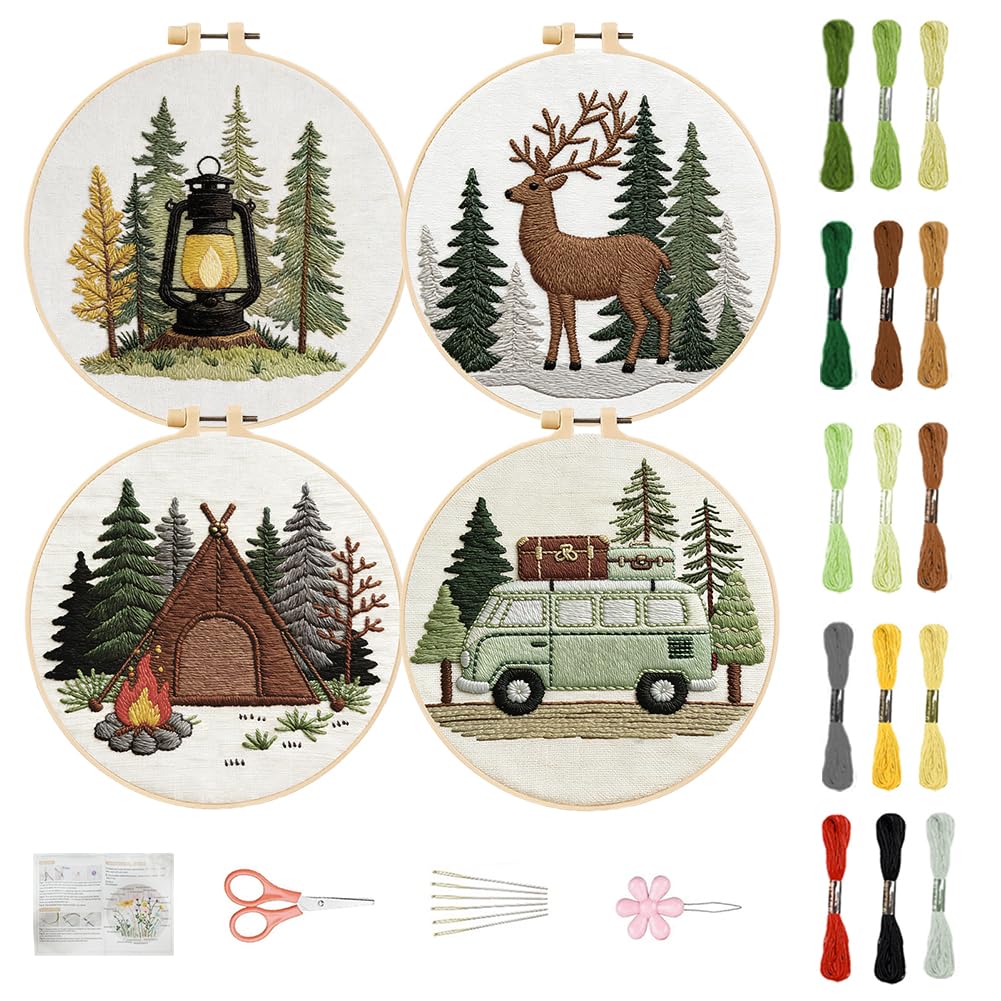 Embroidery Kit for Beginners - FREEBLOSS Starter Kit -1