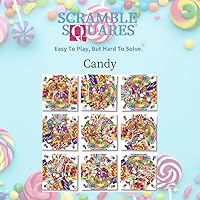 Vista 6 de B. Dazzle - Hermoso rompecabezas de ilustraciones de caramelo, desafiante diversión de 9 piezas para todas las edades, prueba de trivia, regalo