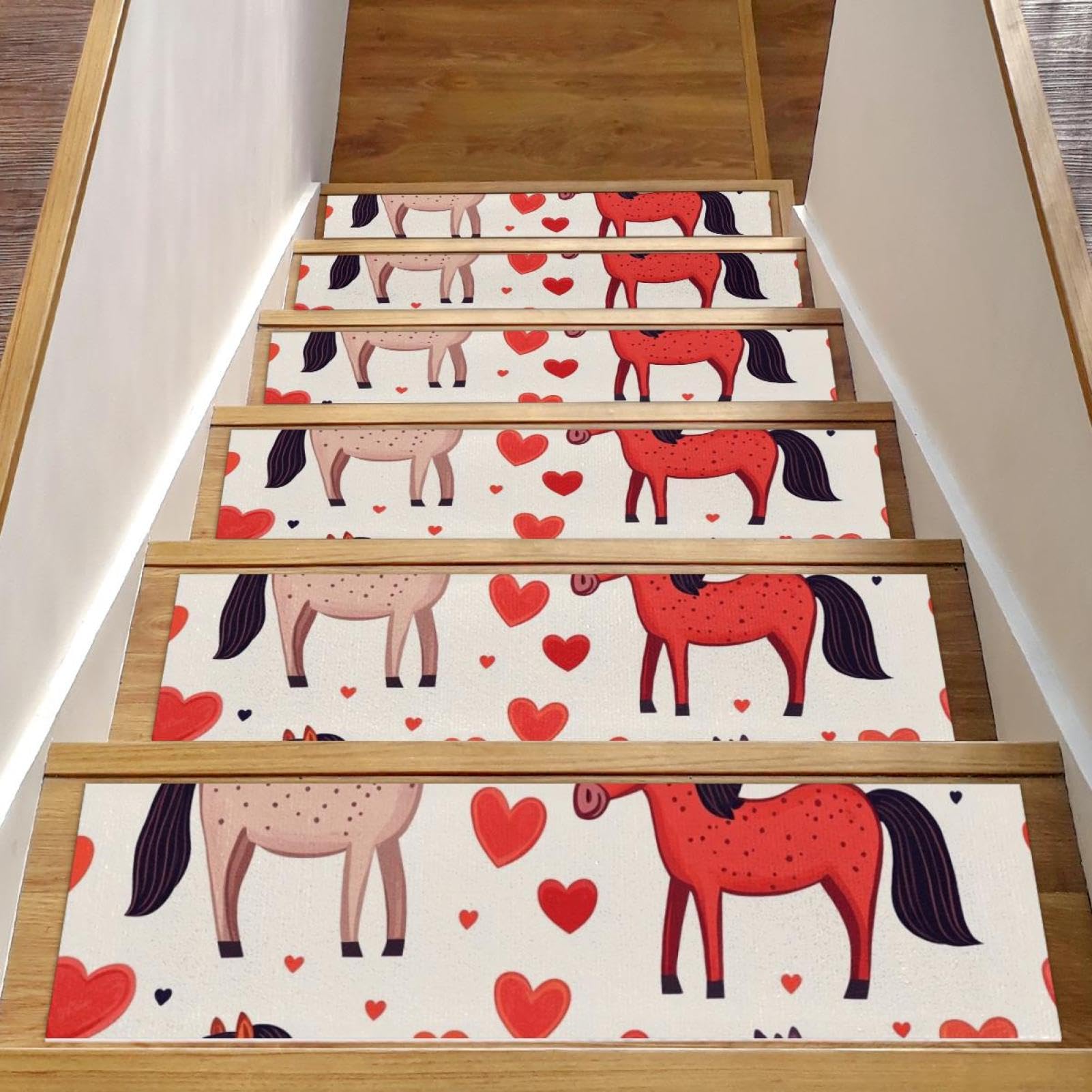 Tapis d'escalier antidérapants haute adhérence pour la sécurité des animaux et enfants