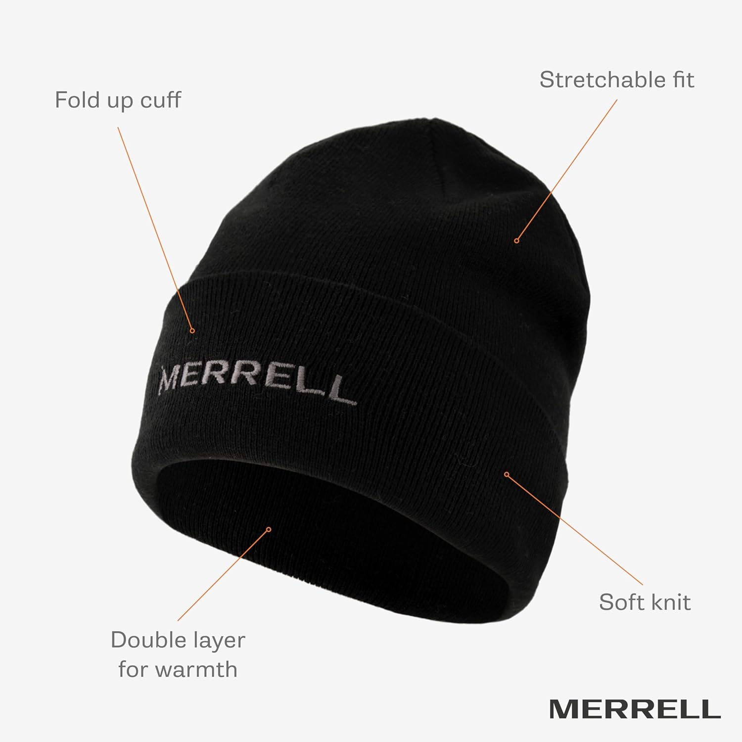 Merrell Unisex-Adult Powell Core Logo Beanie - Image 2