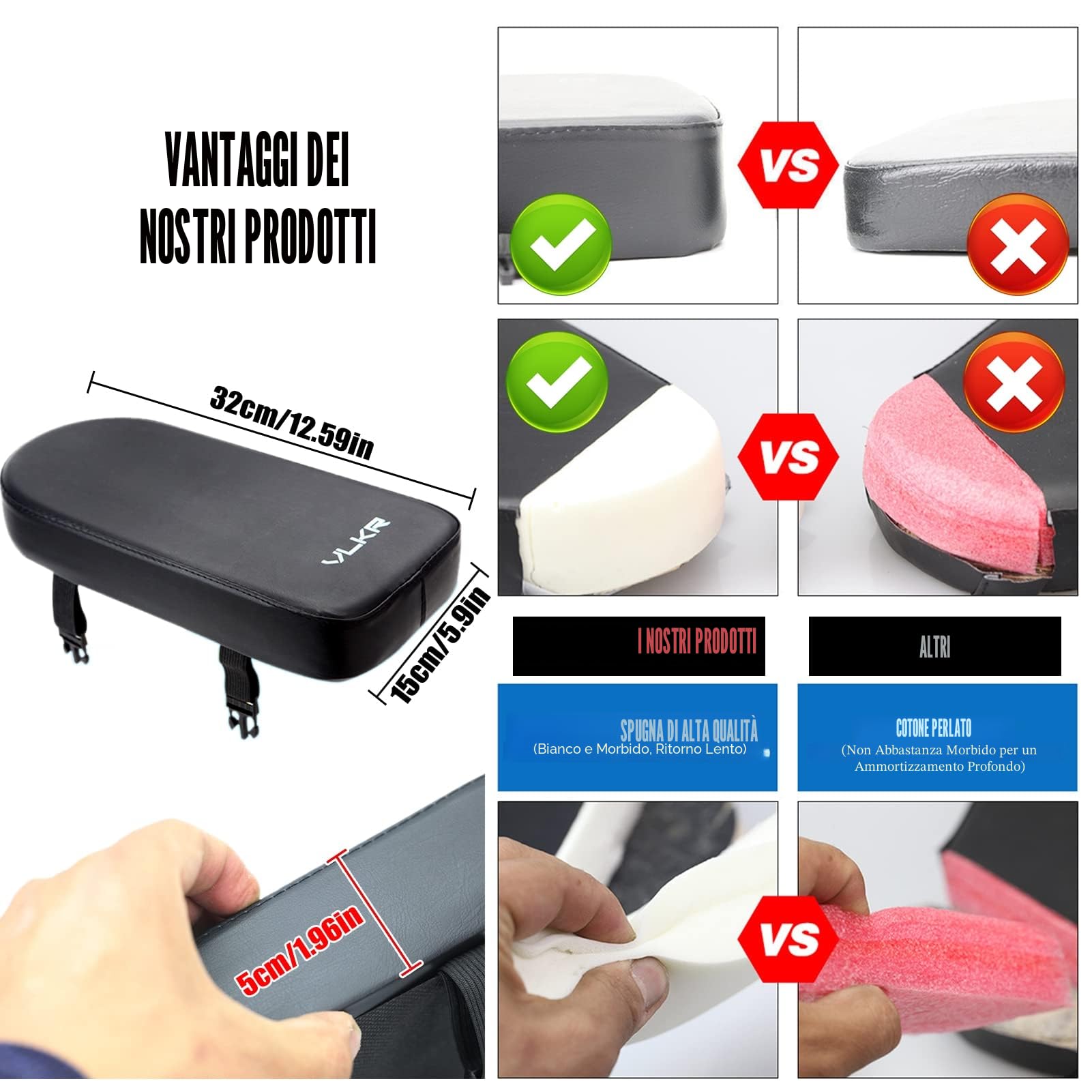 Cuscino posteriore per Bicicletta, Sella Posteriore Bici, Mountain Bike, Cuscino Posteriore per Bambini, Accessorio per Bicicletta, Imbottitura Morbida, per Bambini o Adulti