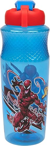 Vista 3 de Spider-Man Character - Botella de agua Sullivan de 30 onzas, azul, rojo