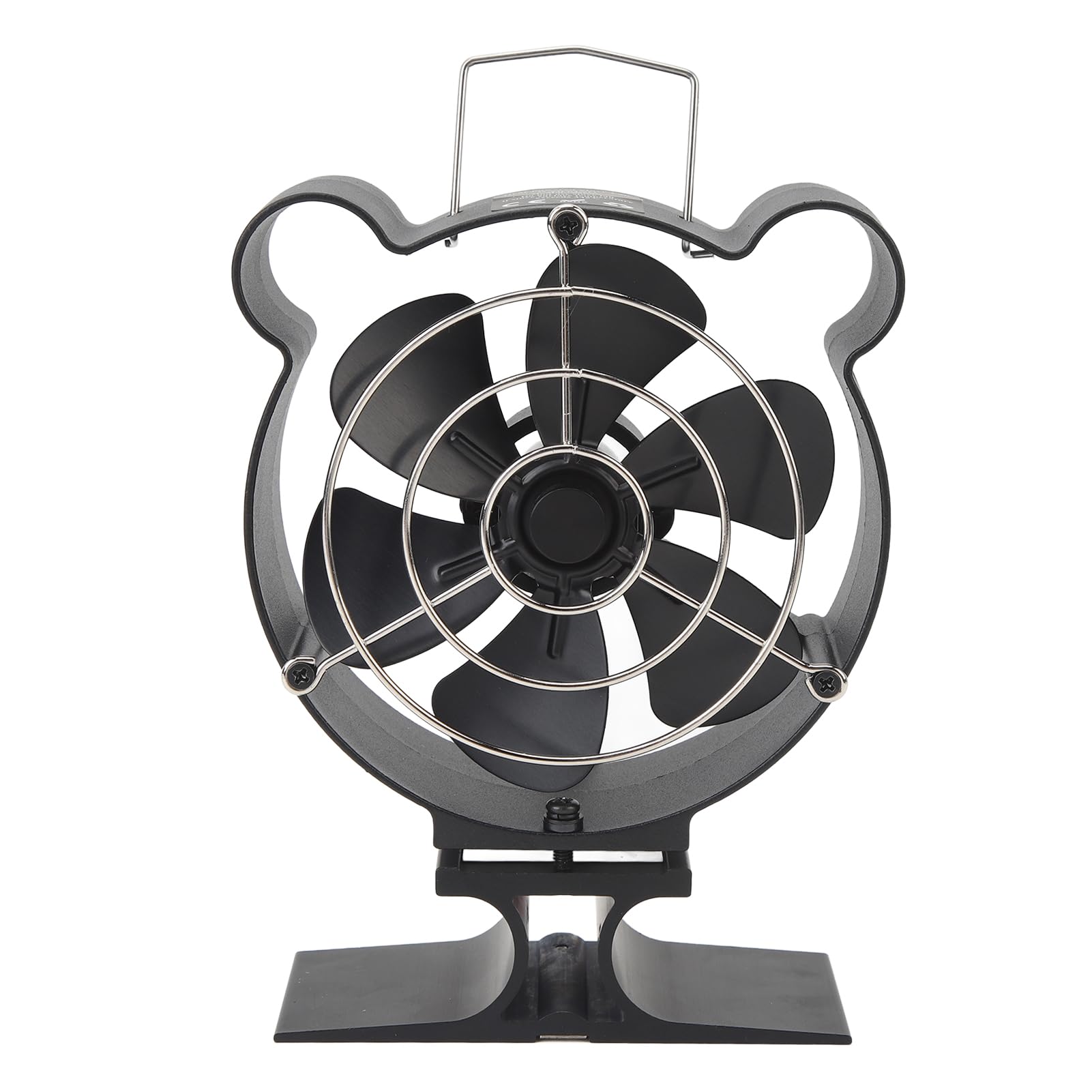 Pilipane Mini 6 Blade Wood Stove Fan Heat Powered Fireplace Fan with Protective Cover for Wood Pellet Log Burner Fireplace