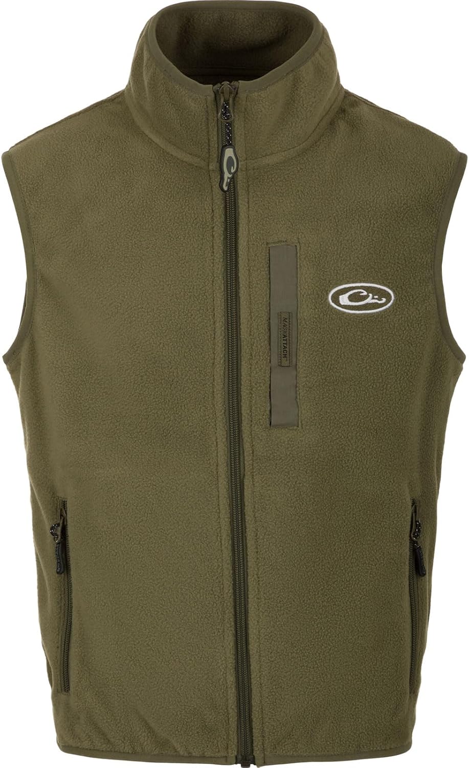 Drake Waterfowl Youths' Unisex Camp Fleece DY1080 Hunting Casual Anti-Pilling Moisture Wicking Zip Front Vest with Pockets