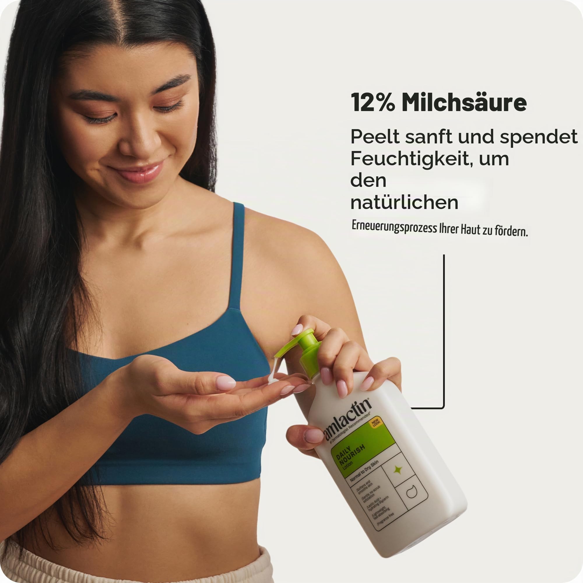 AmLactin Daily Moisturizing Body Lotion Doppelpack, (2) 224 ml Flaschen, parabenfrei