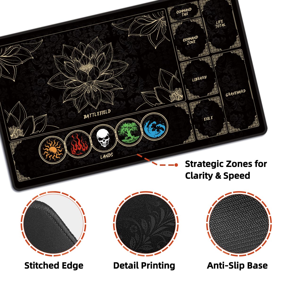 Amazon | MTG プレイマット プレイゾーン付き – マジックプレイマット