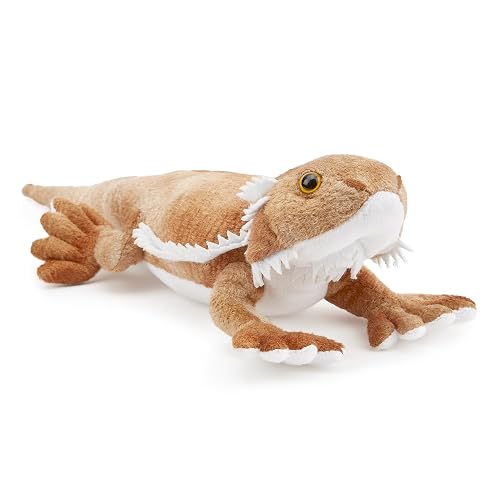 Zappi Co Peluche de Dragón Barbudo 100% Reciclado (34cm de Largo) Colección de Animales de Felpa Suaves, acogedores y ecológicos para el Primer niño recién Nacido