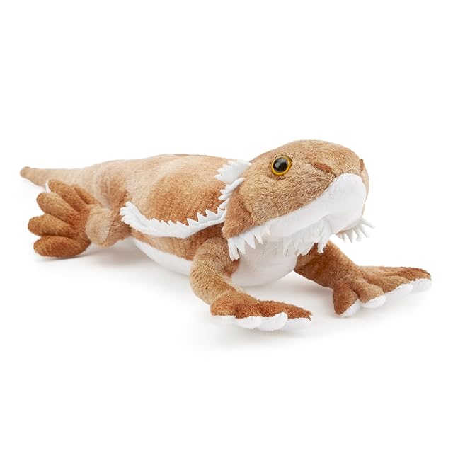 Zappi Co Peluche de Dragón Barbudo 100% Reciclado (34cm de Largo) Colección de Animales de Felpa Suaves, acogedores y ecológicos para el Primer niño recién Nacido