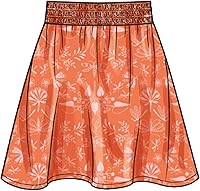 Vista 6 de Simplicity Kit de patrones de costura para vestidos infantiles, top y falda, código S9560, tallas 7-8-10-12-14, multicolor