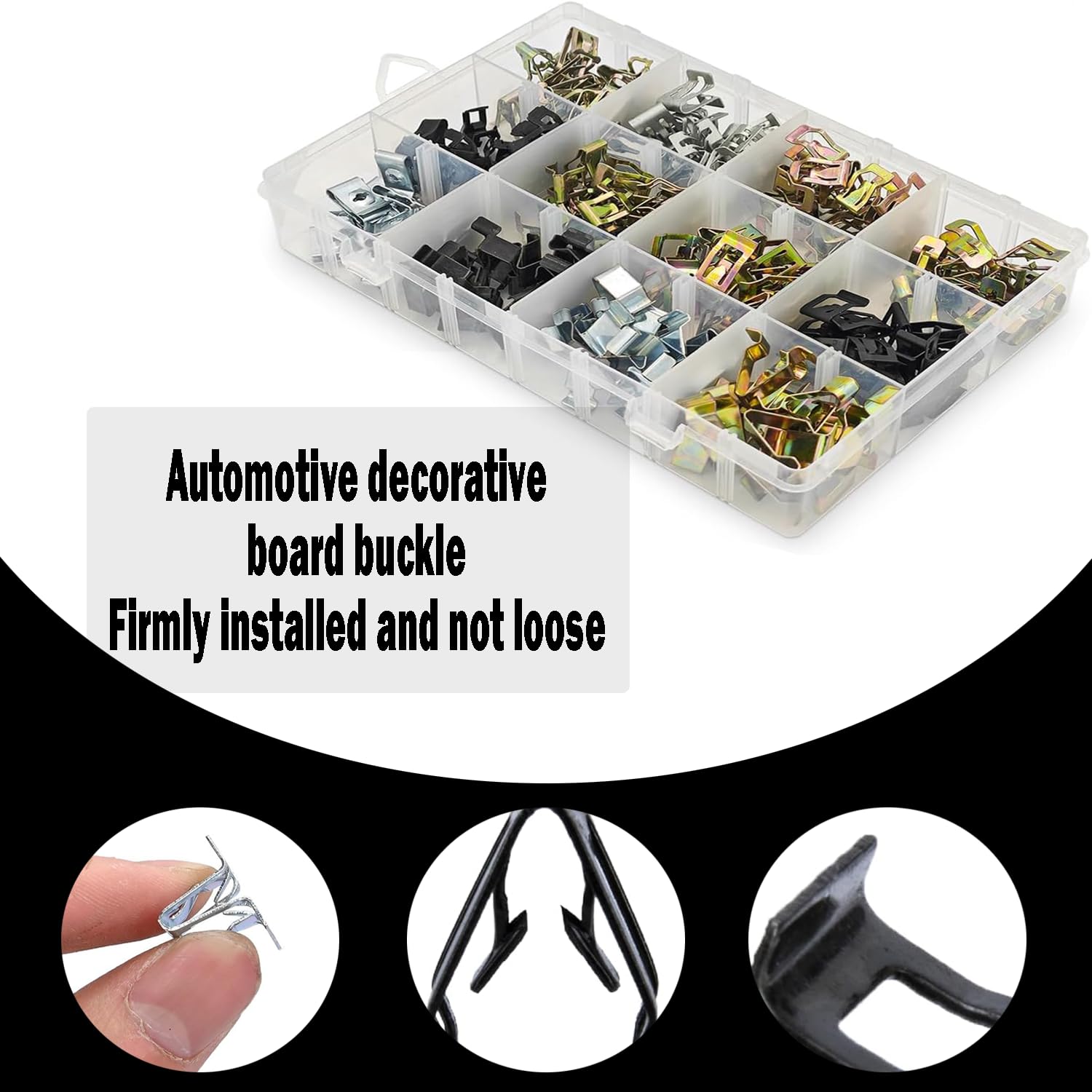 240 Piezas Retenedores de Metal para Coches Clips, Automóvil Retenedor de Metal, Clips para Salpicadero Panel Interior, Grapa Metalica Coche, para Todos los Automóviles