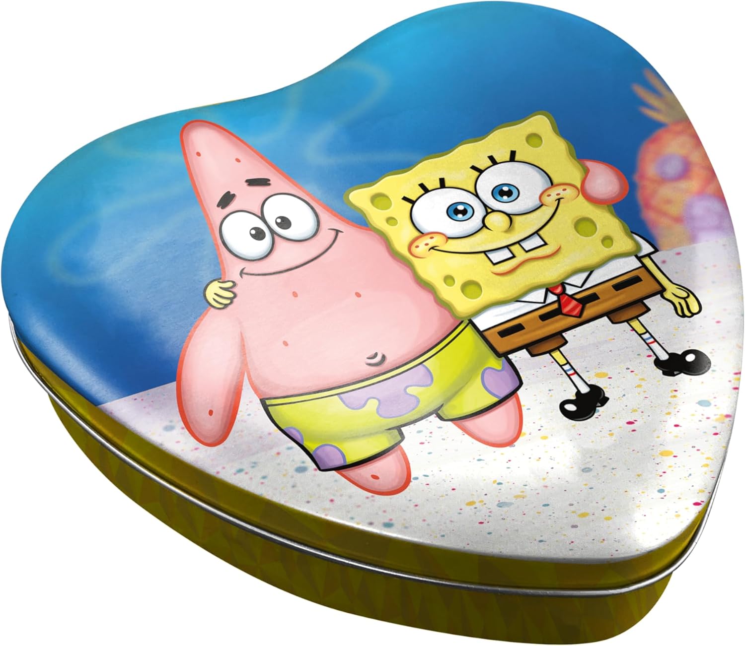 Aquarius Spongebob Squarepants & Patrick 300 Piece Jigsaw Puzzle in Heart Shaped Tin Officially Licensed Merchandise & Collectibles – 13"x14"