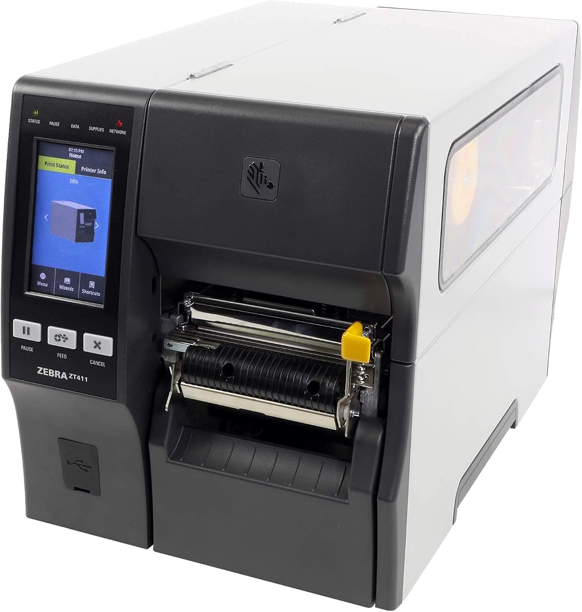 Zebra ZT411 Thermal Transfer Industrial Printer 300 dpi Print Width 4 in Serial USB Ethernet Bluetooth Peeler with Full Rewind ZT41143-T410000Z (Renewed)