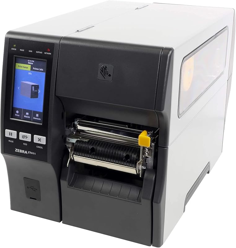 Zebra ZT411 Thermal Transfer Industrial Printer 300 dpi Print Width 4 in Serial USB Ethernet Bluetooth Peeler with Full Rewind ZT41143-T410000Z (Renewed)