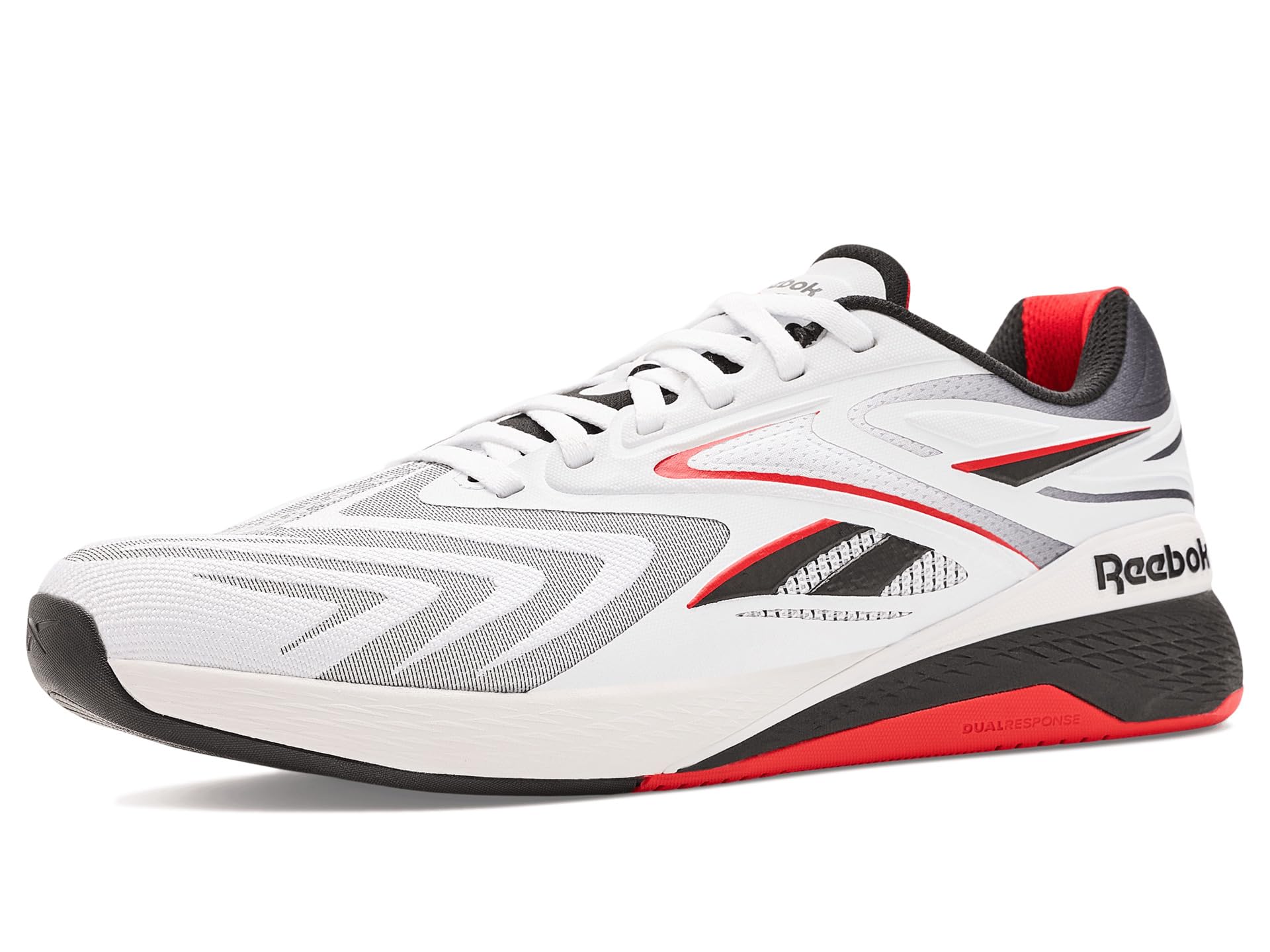 Reebok Unisex Nano X5 Edge Trainers, White/Black/Sport Red, 43 EU