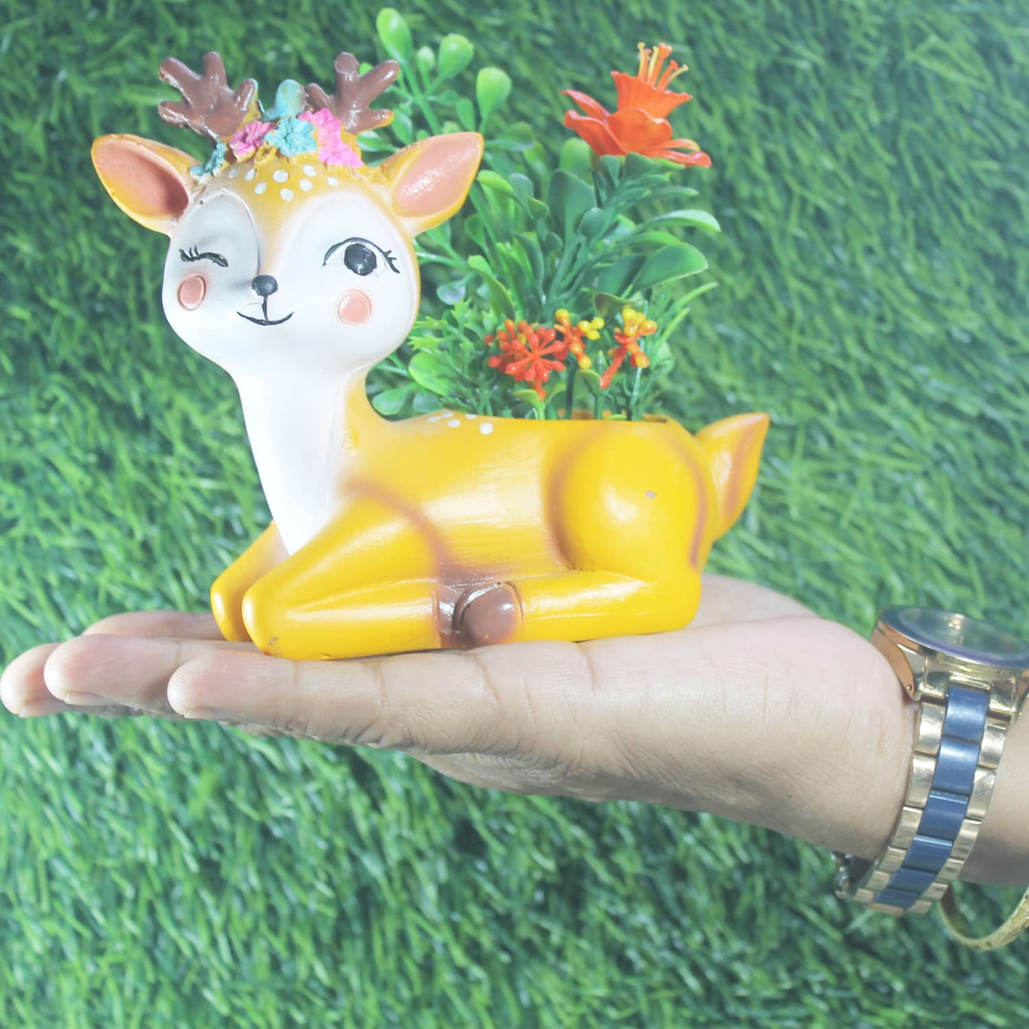 Unique Yellow Deer Resin Pot - Buy Now! -5 Unique Yellow Deer Resin Pot - Buy Now! -5