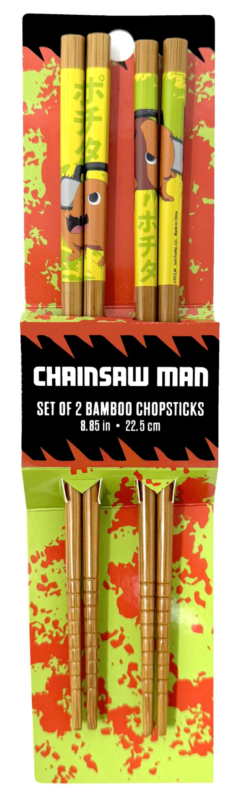 Palillos de bambú Chainsaw Man para cenas de sushi y noches de ramen otaku