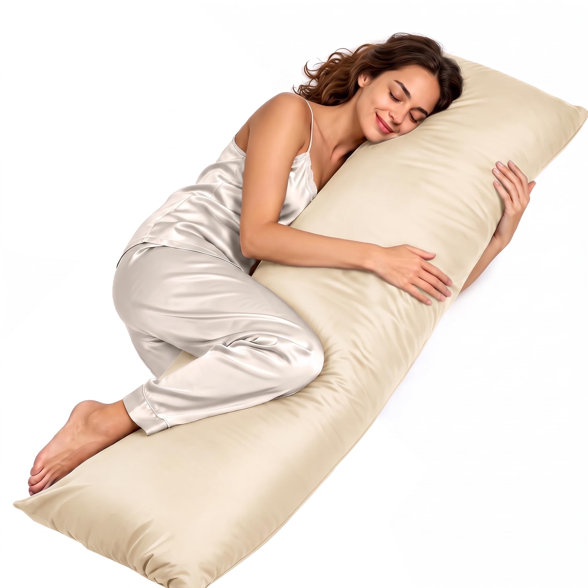 ZonLi Cooling Weighted Body Pillow for Side Sleepers and Deep Sleep