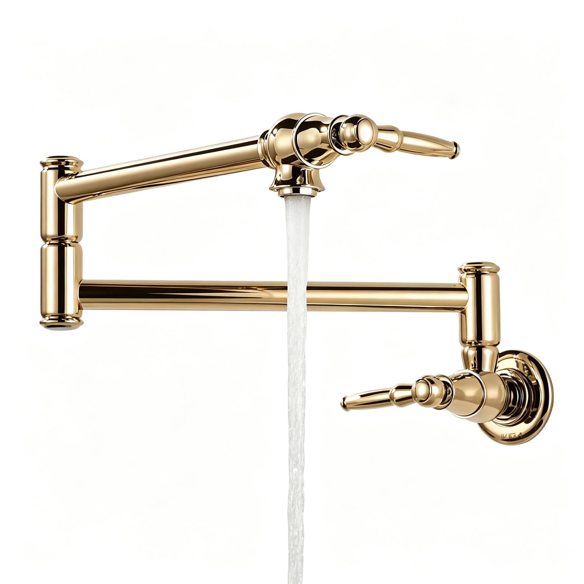 Robinet de remplissage de casserole pliable double joint laiton
