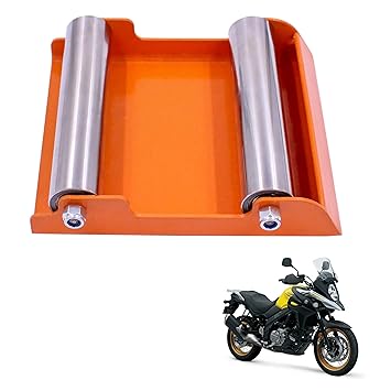 Asryd Portable Wheel Roller for Bike Tyre, Chain Cleaning & Lubricating 160Kg Weight Capacity for Suzuki Katana (Pack of 1Pcs)