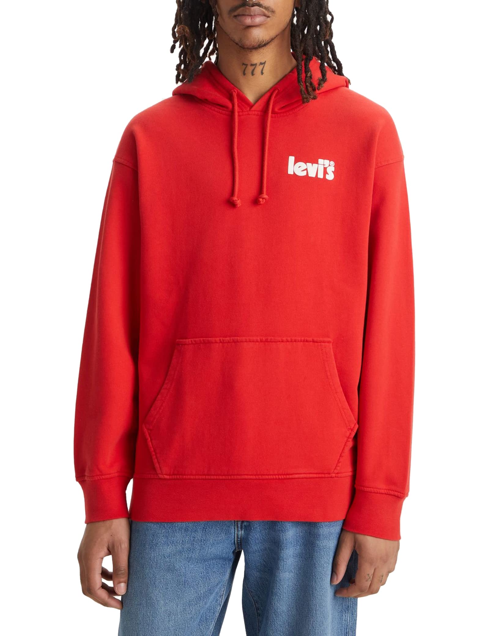 Levi's Herren Relaxed Graphic Sweatshirt Hoodie Kapuzenpullover,Poster Logo Aura Orange,XL