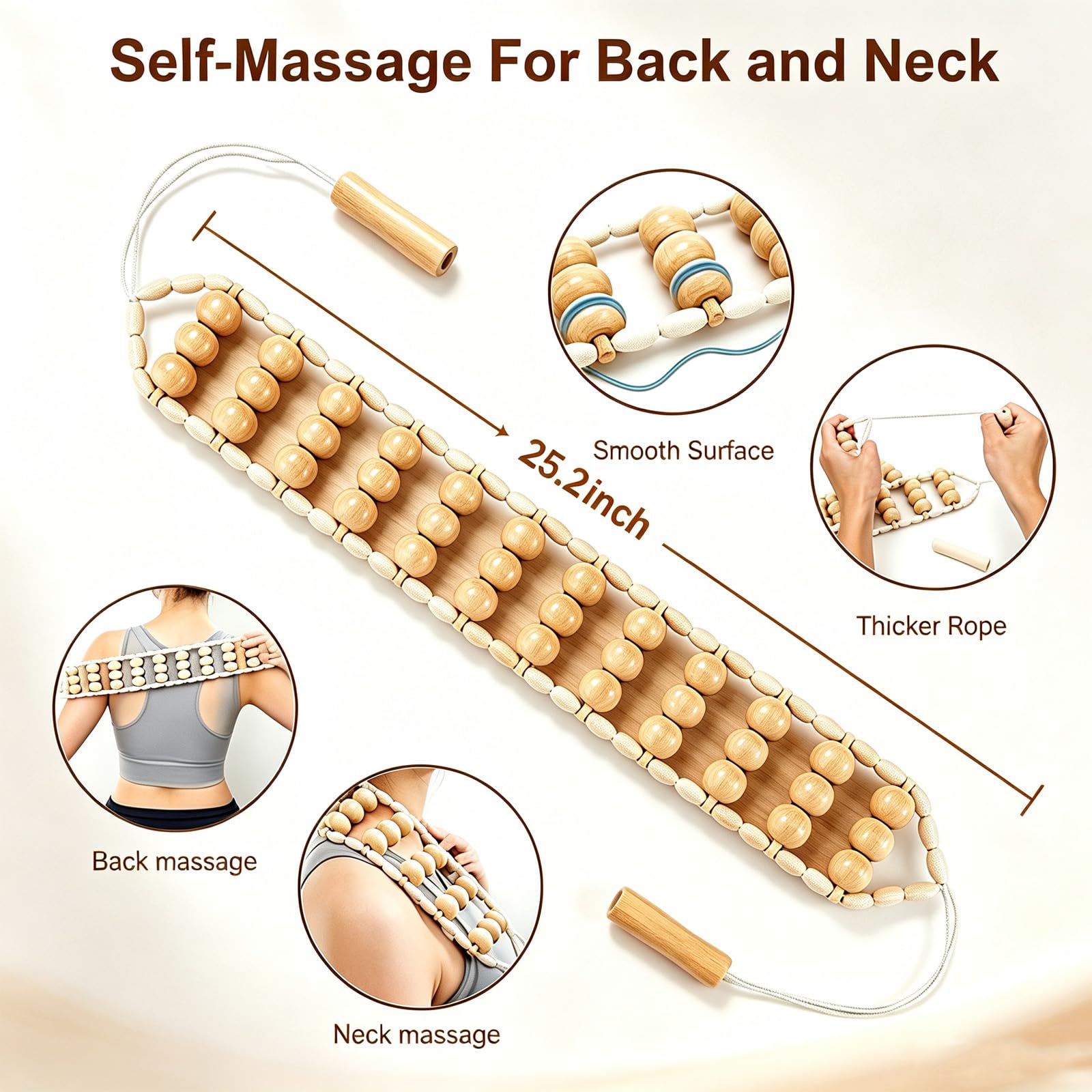 Set di massaggio in legno 8 in 1, massaggiatore anticellulite, asta per il drenaggio linfatico, rullo massaggiante per gambe, schiena, collo, strumento di tonificazione del corpo, regalo benessere