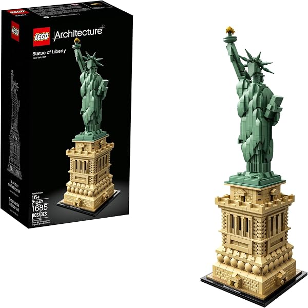 LEGO Architecture Statue of Liberty Model Building Set - Collectible New York City Souvenir, Creative Home DΓΒ©cor or Off