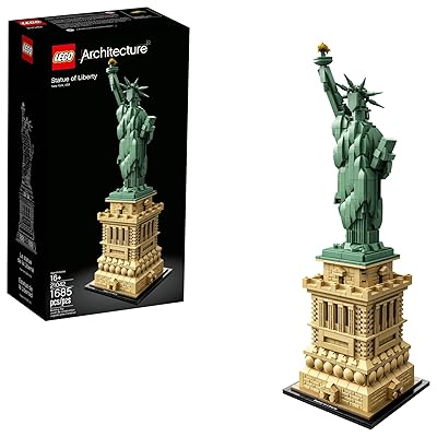 LEGO Architecture Statue of Liberty 21042 Model Building Set - Collectible New York City Souvenir, Creative Home Décor or Office Centerpiece, Great Gift Idea for Adults and Teens