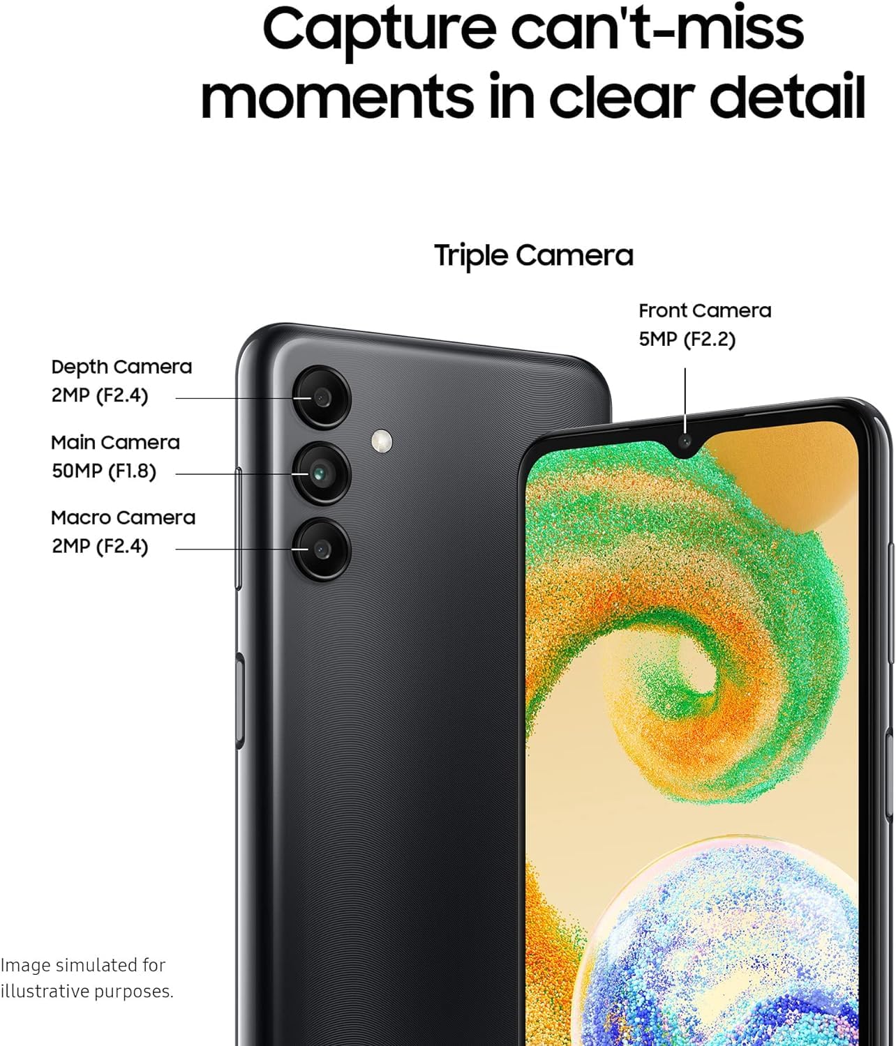 Samsung A047F/DSN Galaxy A04s, Dual, 32GB 3GB, Nero (rigenerato)