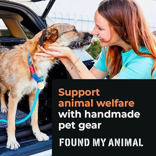 Miniatura 3 de Found My Animal - Arnés de algodón amarillo para gatos y perros (grande) - Arnés para perro teñido a mano y hecho a mano - Arnés ajustable para