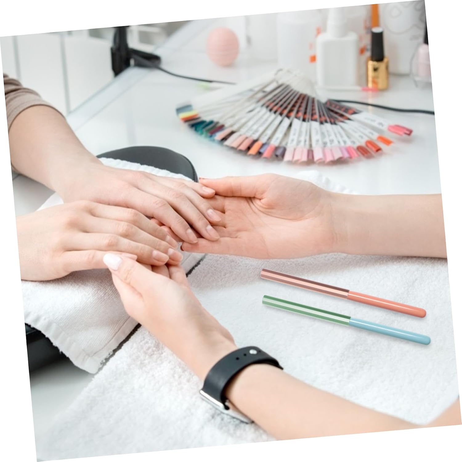 6pcs Nail Art Pen Caps Light-proof Sealed for Manicure Pens