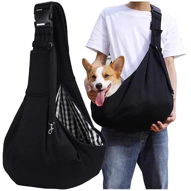 Bolsa para perros pequeños, bolsa de transporte para perros, bolsa de transporte de hasta 8 kg