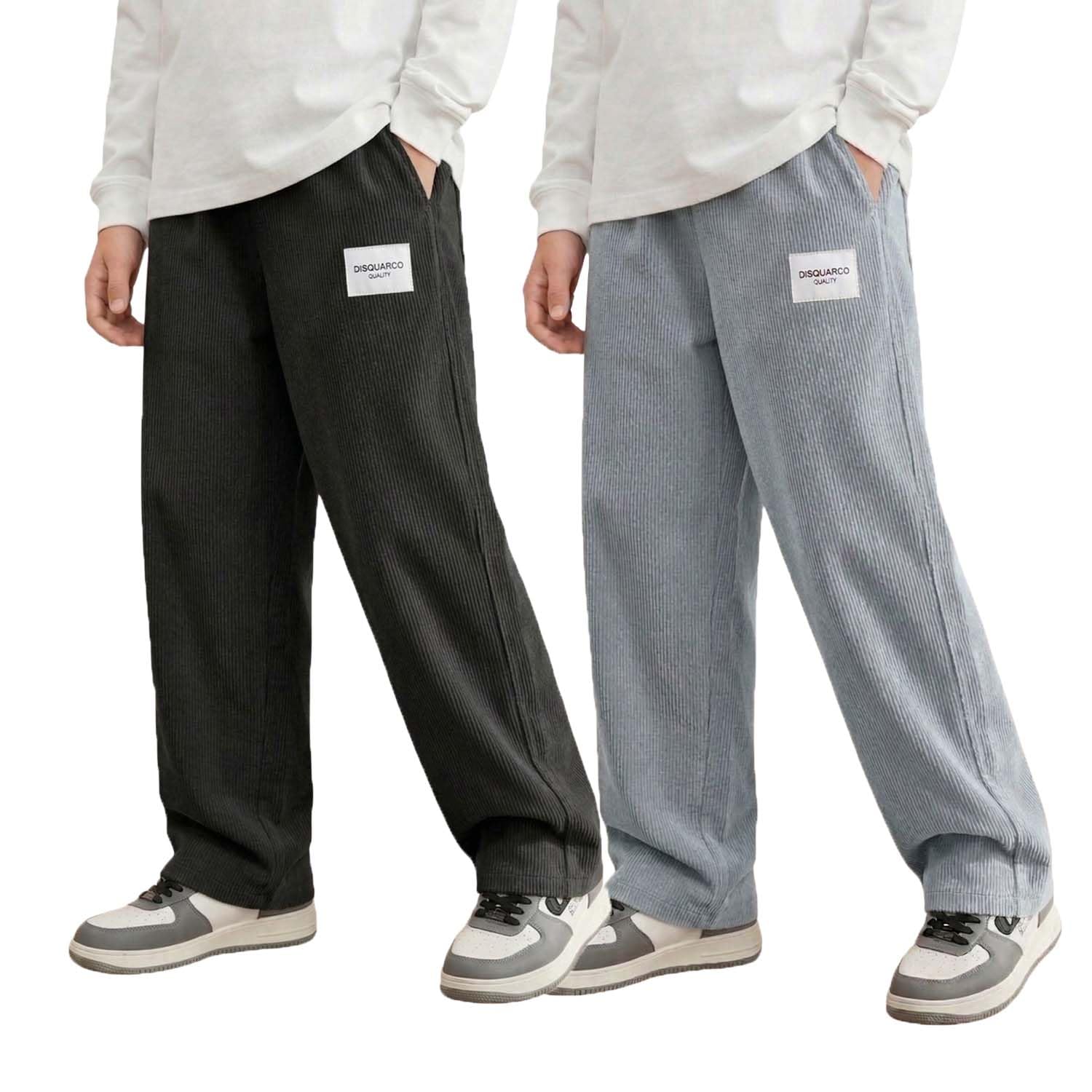 Lymio Junior's Pants for Boys | Relaxed Fit Casual Baggy Corduroy Trousers | Boys Wide Leg Streetwear (SSK-08-10) - Review, Price and Buying Guide