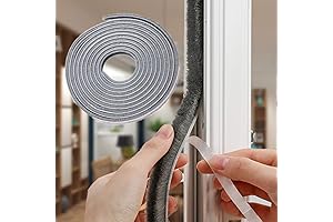 0.35" x 0.2" Felt Weather Stripping - 32.8 Ft Self Adhesive for Doors, Windows